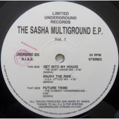 Sasha - Sasha - The Sasha Multiground E.P. Vol. 1 - 	Limited Underground Records