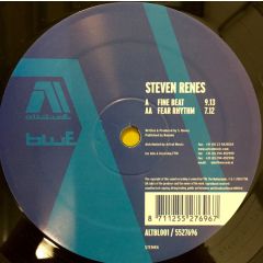 Steven Renes - Steven Renes - Fine Beat / Fear Rhythm - Altitude Blue