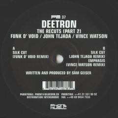 Deetron - Deetron - The Recuts (Part 2) - Phont Music