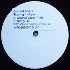 Criminal Justice - Criminal Justice - Burning - Red Chord