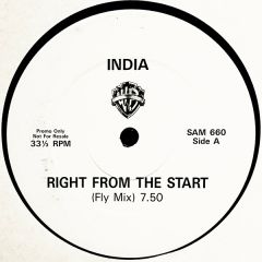 India - India - Right From The Start - Warner Bros. Records