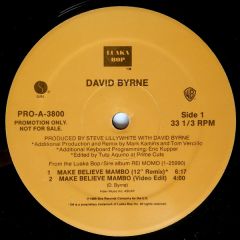 David Byrne - David Byrne - Make Believe Mambo - Sire