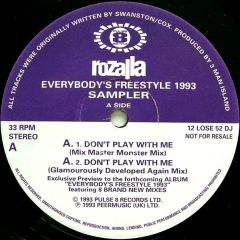 Rozalla - Rozalla - Everybody's Freestyle 1993 - Sampler - Pulse-8 Records