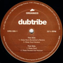 Dubtribe - Dubtribe - Deep Soul - Organico