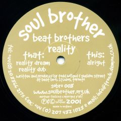 Beat Brothers - Beat Brothers - Reality - Soul Brother