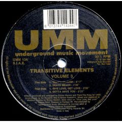 Transitive Elements - Transitive Elements - Volume 3 - UMM