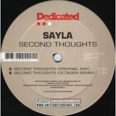 Sayla - Sayla - Second Thoughts - Dedicated