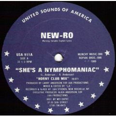 New-Ro - New-Ro - She's A Nymphomaniac - United Sounds Of America
