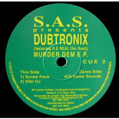 Dubtronix - Dubtronix - Murder Dem EP - Sub Assertive Sounds