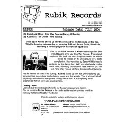 Kubiks & Bcee - Kubiks & Bcee - One Way Runna (Danny C Rmx) - Rubik