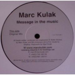 Marc Kulak - Marc Kulak - Message In The Music - Kulak Records