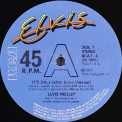 Elvis Presley - Elvis Presley - It's Only Love - RCA