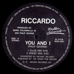 Riccardo - Riccardo - You And I - Ricmar Records