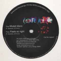 Atlantic Sessions - Atlantic Sessions - Muted Disco / Feels So Right - Ephemoral Recordings