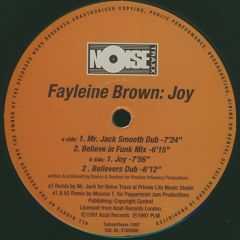 Fayleine Brown - Fayleine Brown - JOY - Noise Traxx
