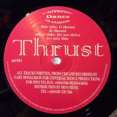 Thrust - Thrust - Thrust - Universal Dance Records