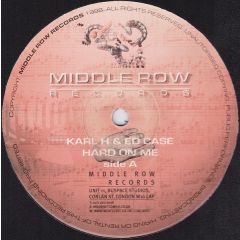 Carl H & Ed Case - Carl H & Ed Case - Hard On Me / Milo's Tune - Middlerow Records