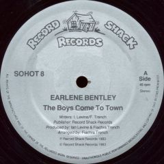 Earlene Bentley - Earlene Bentley - The Boys Come To Town - Record Shack Records