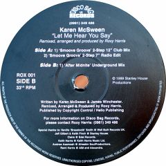 Karen Mcsween - Karen Mcsween - Let Me Hear You Say - Discobag