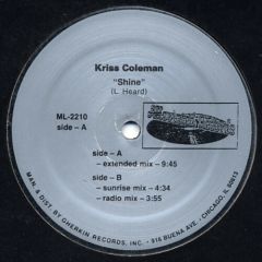Kriss Coleman - Kriss Coleman - Shine - Alleviated