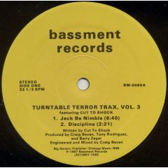 Turntable Terror Trax - Turntable Terror Trax - Volume 3 - Bassment Records