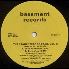 Turntable Terror Trax - Turntable Terror Trax - Volume 3 - Bassment Records