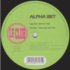 Alpha Bet - Alpha Bet - Dizz You - Le Club