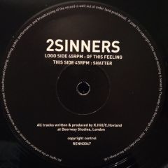 2 Sinners - 2 Sinners - Of This Feeling - TCR