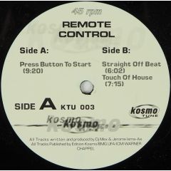 Remote Control - Remote Control - Press Button To Start - Kosmotune 3