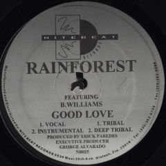 Rainforest Ft. B Williams - Rainforest Ft. B Williams - Good Love - Nitebeat