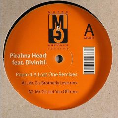 Pirahna Head Ft Diviniti - Pirahna Head Ft Diviniti - Poem 4 A Lost One (Remixes) - Moods & Grooves