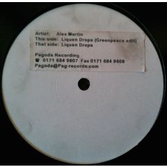 Alex Martin - Alex Martin - Liquen Drops - Pagoda Records