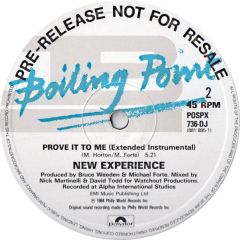 New Experience - New Experience - Prove It To Me - Boiling Point