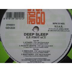 Deep Sleep - Deep Sleep - First Act EP - Stop And Go
