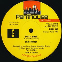 Buju Banton - Buju Banton - Batty Rider - 	Penthouse Records