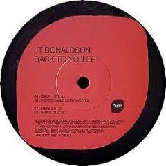 Jt Donaldson - Jt Donaldson - Back To You EP - Cyclo