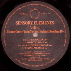 Sensory Elements - Sensory Elements - Vol 1 - Azuli Records