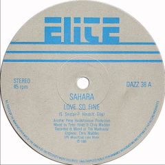 Sahara - Sahara - Love So Fine - Elite