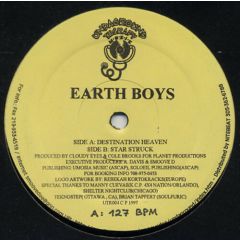 Earth Boys - Earth Boys - Destination Heaven - Undaground Therapy Muzik