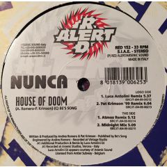 Nunca - Nunca - House Of Doom - Red Alert