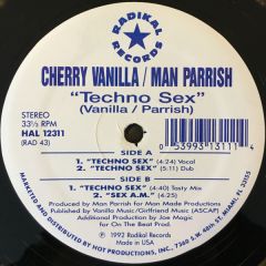 Cherry Vanilla / Man Parish - Cherry Vanilla / Man Parish - Techno Sex - Radikal