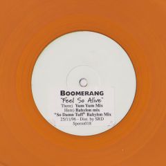 Boomerang - Boomerang - Feel So Alive (Orange Vinyl) - Sperm