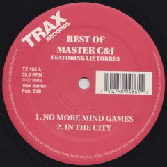 Master C & J - Master C & J - Mind Games/In The City/Face It - Trax