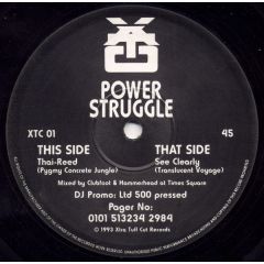 Power Struggle - Power Struggle - Thai Reed / See Clearly - Xtra Tuff Cut Records