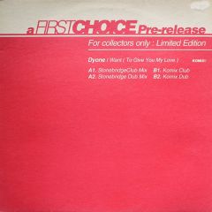Dionne - Dionne - I Want (To Give You My Love) - First Choice