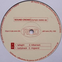 Sound Crowd - Sound Crowd - Olympic States EP - Red Records