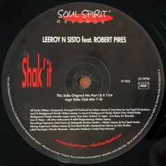 Leeroy N Sisto Feat. Robert Pires - Leeroy N Sisto Feat. Robert Pires - Robert Pires - Soul Spirit Records