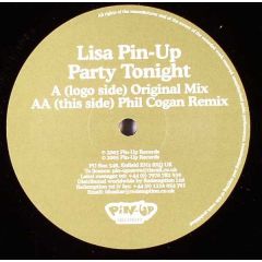Lisa Pin Up  - Lisa Pin Up  - Party Tonight - Pin Up Recordings 1