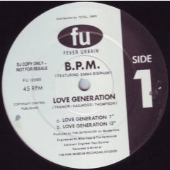 B.P.M. - B.P.M. - Love Generation - Fever Urbain
