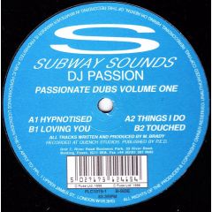 DJ Passion - DJ Passion - Passionate Dubs Volume 1 - Subway Sounds